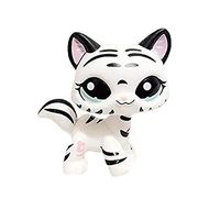 Meidexian888 Rare Littlest Pet Shop, LPS Cartoon Cream Tan Brown Heart Face Short Hair Cat