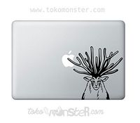 Tokomonster Decal Sticker Forrest Spirit Princess Mononoke Sticker Decal Studio Ghibli White Car Window Wall Macbook Notebook Laptop Vinyl Decal
