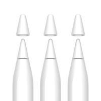 FRTMA [2 in 1] Non-Slip Writing Nib/Tip Protector Compatible with Apple Pencil 1st & 2nd Generation (Pack of 10), White