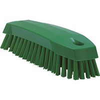 Vikan 35872 Hand-Held Scrub Brush, Polypropylene, Polyester Bristle, 7", Green