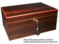 Savoy Macassar Humidor By Ashton - Small 25 Ct