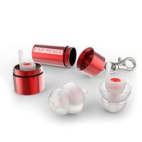 EarPeace HD Concert Ear Plugs - High Fidelity Hearing Protection for Music Festivals, DJs & Musicians (Standard, Red Case)