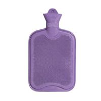 1 Liters Natural Rubber Hot Water Bottle, Purple