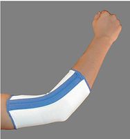 Alpha Medical Dual Spiral Stay Compression Elbow Brace (X-Large, White w/Blue Trim)