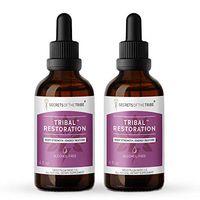 Secrets Of The Tribe - Tribal Restoration, Body Strength/Energy Restore, Herbal Supplement Blend Drops Alcohol-Free Liquid Extract (2x4 fl oz)