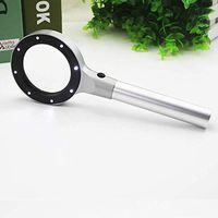 YN Ring Shadowless Lamp with LED Aluminum Alloy Handheld Magnifying Glass Reading Stamp - Calligraphy and Painting - Antique - Identification Magnifying Glass