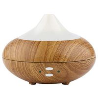 Vansee Mosquito lamp, LED Ultrasonic Aroma Humidifier Air Aromatherapy Essential Oil Diffuser 7 Colors (Brown)