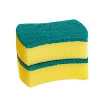 ekqw015l Cleaning Sponge for Kitchen/Bathroom -2Pcs Double Side Home Kitchen Dish Wash Cleaning Sponge | Scrubbing Scouring Pads| Scrub Sponge Extra Thin Magic Eraser Sponge
