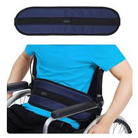 Wheelchair Seat Belt Medical Restraints Straps Patients Cares Safety Harness Chair Waist Lap Strap for Elderly (Blue)