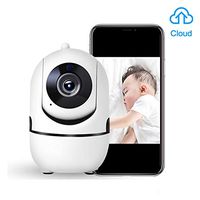 QHGC Baby Monitor/WiFi Camera 1080P, Pet Camera,360-degree Wireless IP Camera,Home Security Camera, Motion Tracking, Super IR Night Vision, Two-Way Audio, Motion & Sound Detection