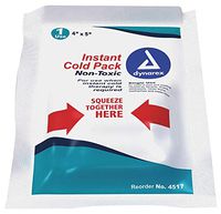 Dynarex Instant Cold Pack w/Urea (Non-toxic) 5" x 6", 24/box