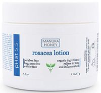 Rosacea Red Skin and Acne Cream - with Manuka Honey, Aloe Vera & Coconut Oil - Redness, Inflammation, Acne and Rosacea Relief - Paraben & Sulfate Free (2 oz)