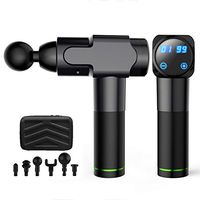 Glossrise Muscle Massage Gun, Hand Held Deep Tissue Muscle Relief Massager, 6 Massage Heads for All Joints, Powerful Percussion Massager Handheld with Portable Case for Athletes