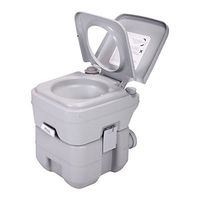 5 Gallon 20L Portable Toilet Flush Commode Camping Outdoor/Indoor Commode Potty
