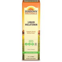 Sundown Melatonin Liquid Cherry Flavor 2 oz (Pack of 4)