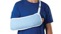 Medline ORT11100L Standard Arm Slings, Large, 18.3" x 6.75", Large, Light Blue