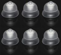 FCS Pack of 6 Click Dome for Siemens Signia RIC, Click CIC & Click ITC Hearing Aid (10/12mm Double).
