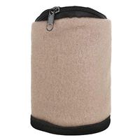 Wrist Wallet (Wristband) with Zipper - Wrist Wallet Pouch Fleece Zipper Running Travel Gym Safe Sport Wrist Wallet for Running, Walking, Basketball, Tennis, Hiking (Beige, 3"(L) x0.4"(W) x3.1"(H))