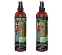 Grandpa Gus's Deodorizing Air Freshening Spray, Deodorizer for Shoes, Pet Beds, Work Boots, Bathrooms, Garbage Cans; Odor Eaters/Eliminators/Neutralizers for Cars, Rooms, Clean Cotton Scent, 8-OZ (2)
