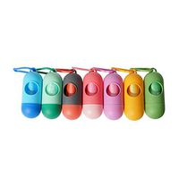 Aviat 3PCs Pet Trash Bags,Portable&Disposable&Durable Newest Mini Plastic Pill Shape Garbage Bags,Family Cleaning Essential Use for Home Outside Walking Dog Cat Excrement Rubbish Bag Bins