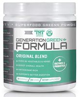 Generation Greens Powder | Organic Superfood Powder with Spirulina, Chlorella, Wheat Grass | 60 Powerful Super Foods, Probiotics, Enzymes | GMO Free (30 Serving, Original)