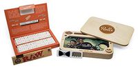 Rolls 6mm Smart Filters (VIP XL Pack of 80 Tips) with Rolls Secret Stash Box, Hippie Butler Grinder Card and 1 Pack of RAW King Size Rolling Papers
