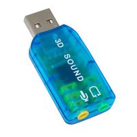 USB 2.0 External Audio Sound Card Adapter