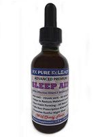 Rx Pure ReLeaf Sleep Aid Liquid Drops, Helps to Restore Melatonin Levels, Promotes Restful Sleep! Vegan, Gluten-Free, Non-GMO, NO Sugar, 2 oz Glass Bottle