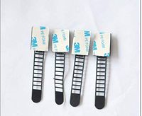 ZRM&E 30pcs Adjustable Self-Adhesive Cable Ties Strap Management Wire Zip Tie Holder Desk Wall Wire Cable Fixer Organizer Black