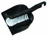 O-Cedar Commercial MaxiRough Dust Pan & Brush Combo, Black