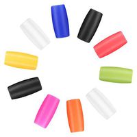 Valease 10PCS Multicolored Silicone Straw Tips, Soft Reusable Silicone Straw Covers Fit for 12mm Extra Wide Stainless Steel Boba Straws, Food Grade and BPA Free (12MM Silicone Tips)