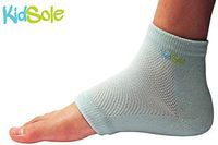 KidSole RX Gel Sports Sock for Kids with Heel Sensitivity from Severs Disease, Plantar Fasciitis. US Kid's Sizes 2-7 (Blue)