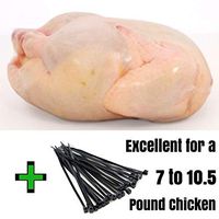 Poultry Shrink Bags -25 Clear Bags 11" X 18" / 25 Zip Ties/Freezer Safe/TOP Quality (25)