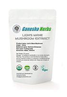 Certified USDA Organic Lion's Mane Mushroom 20:1 Extract Powder 1.8 oz. Real Fruiting Body–No Fillers! (Brain & Nerve Support
