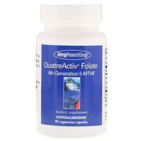 Allergy Research Group QuatreActiv Folate, 4th Generation 5-MTHF, 90 Vegetarian Capsules