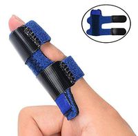 Finger Splint, Relieve Finger Sport Injuries Pain and Help Recovery Trigger Finger Splint, Adjustable Suitable for All Fingers Brace 2Pack