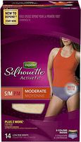 Pack of 3 - Depend Silhouette Active Fit Incontinence Underwear for Women, Moderate Absorbency, S/M, 14 Count