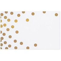Metallic Gold Dots Gloss Enclosure Cards - 3-1/2 x 2 1/4in. (100)