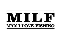 JS Artworks Funny Fishing Vinyl Decal Sticker (Black)