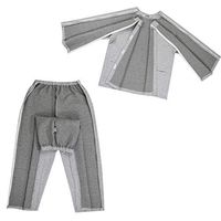 WW Easy to Wear Nursing Pants Cotton Soft Safety Care Long Pants and Long-Sleeved Tops,XXL