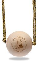 Oh Ball Premium Massage Ball Roller-Effective Plantar Fasciitis Foot Pain Relief,Trigger Point Deep Tissue Myofascial Muscle Release,100% American Natural Organic Maple Hardwood with Paracord Handles