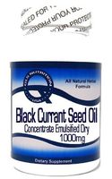 Black Currant Seed Oil Concentrate Emulsified Dry 1000mg 90 Capsules ^GLS