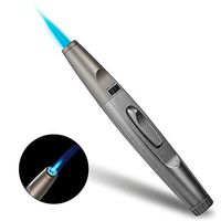 WIOR Torch Lighter, Refillable Butane Lighter Multipurpose Candle Lighter Windproof Lighter Adjustable Portable Flame Lighters for Cigar Grill BBQ Candle Camping Gift Box (Butane Gas Not Included)