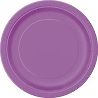 Unique Industries, Cake Paper Plates, 20 Pieces - Purple