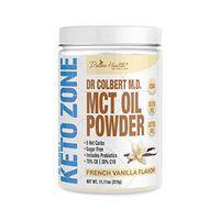 Keto Zone MCT Oil Powder | All Natural Vanilla Flavor | 300 Grams & 30 Day Supply | Recommended in Dr. Colbert's Keto Zone Diet | Ketogenic Creamer | Best MCT Powder | 70% C8 30% C10 | 0 Net Carbs