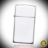 1610Z 1610 Windproof High-Polish Chrome Slim Lighter - Premium Lighter Fluid (Comes Unfilled) - Made in USA!