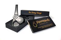 Modern Black Pipe - Large Bowl with Cover lid - Compatible with mesh Filter Screen for Pipes - Easy Clean Portable Design with Magnetic Assembly - Free Rolling Papers Included