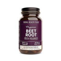 Primal Health Foods | Organic Beet Root Capsules (Beta Vulgaris) | 1,000 mg Vegetarian Capsules