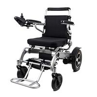 XKCZX Folding Electric Wheelchair, Portable Wheelchair for The Elderly, Electric Drive Or As A Manual Wheelchair, for The Elderly with Reduced Mobility and Disabled Users