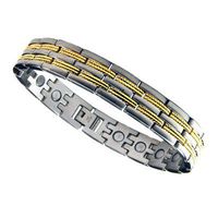 Men's Surgical Stainless Steel Magnetic Golf Bracelet A 9.0"